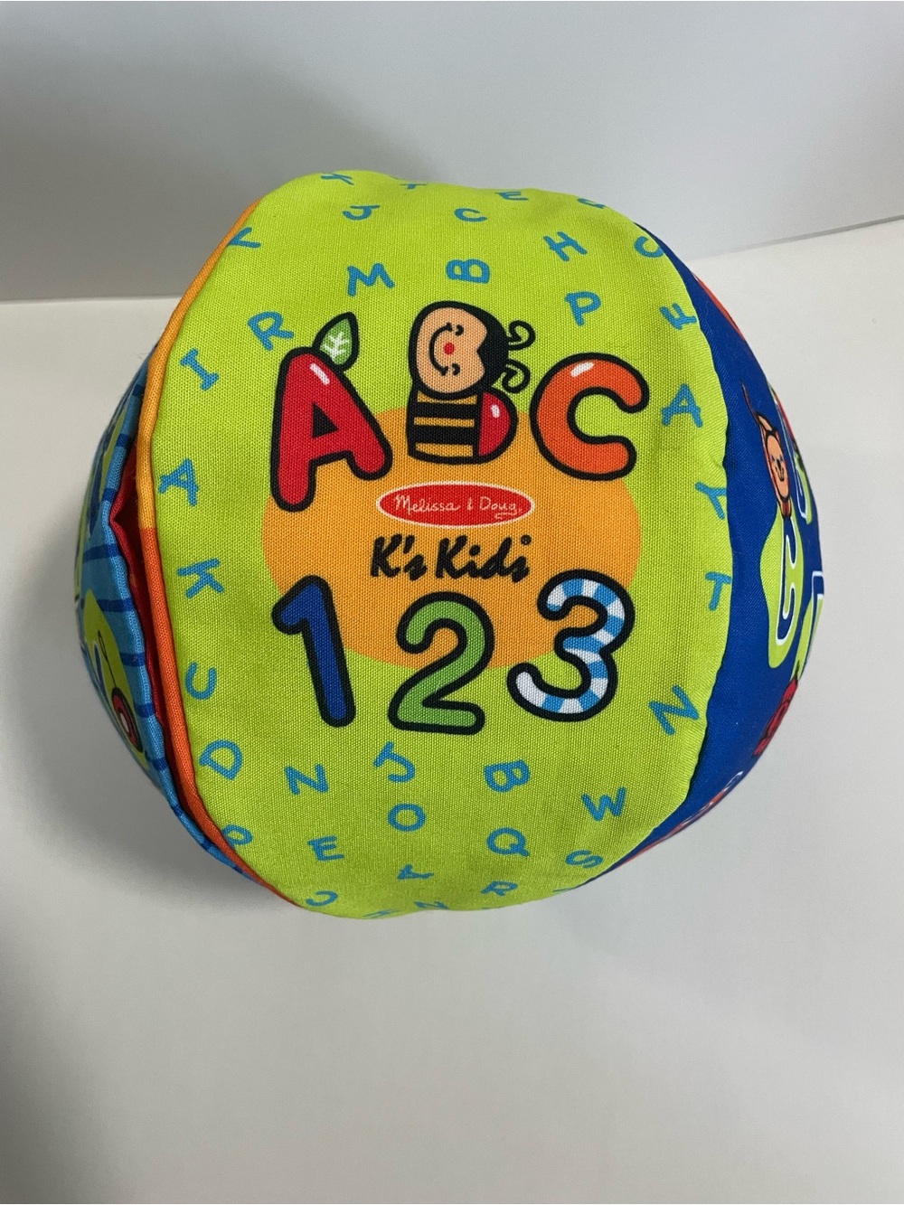 Melissa & Doug Kids 2-in-1 Talking Ball - Educational Soft Plush - ABC & 123